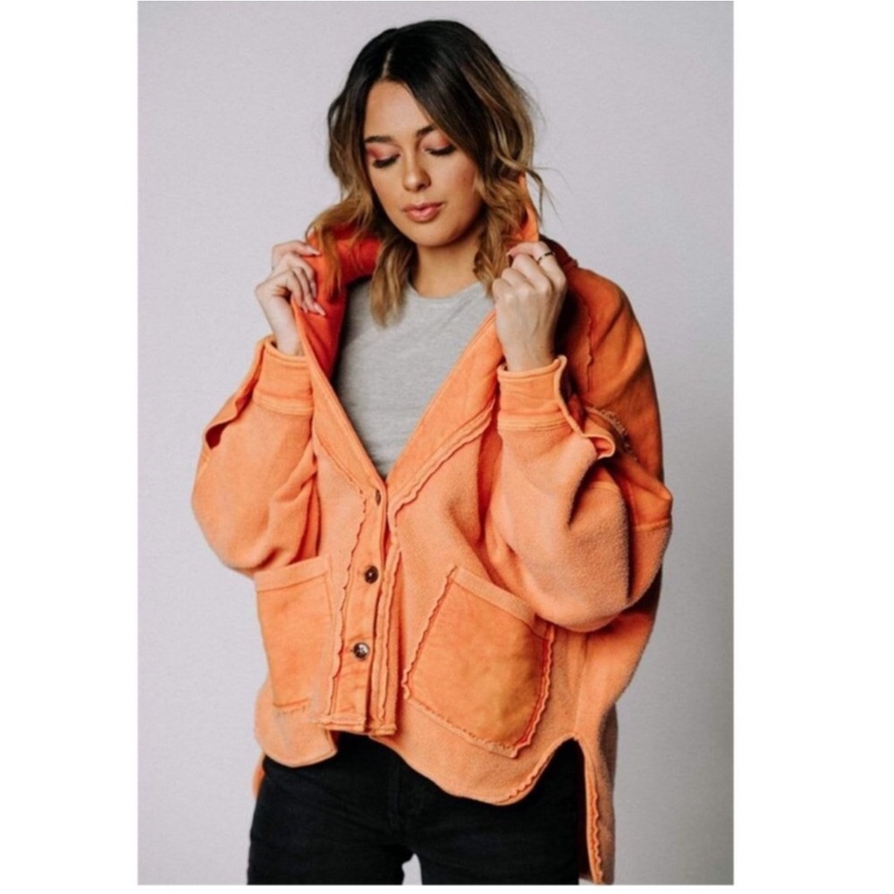 Free People Jordan Reverse Fleece Shacket - Picture 2 of 11